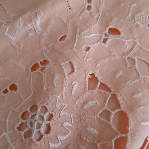 Hand-embroidered bed sheet new 220×260 with 2 pillowcases