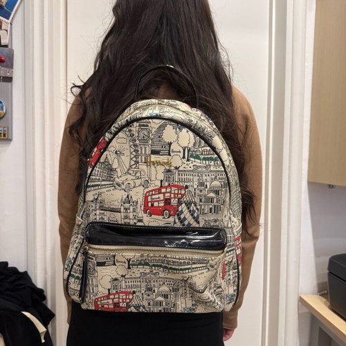 Harrods backpack with Landmarks pattern like new
