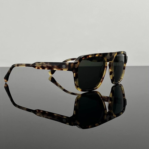 Bormain Tokyo Havana Grey Polarized Sunglasses New, UV400 Acetate