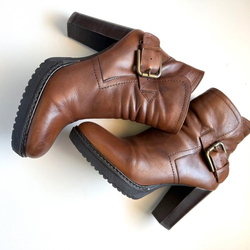 Classico women's ankle boots used size 40, brandy color, 10 cm heel