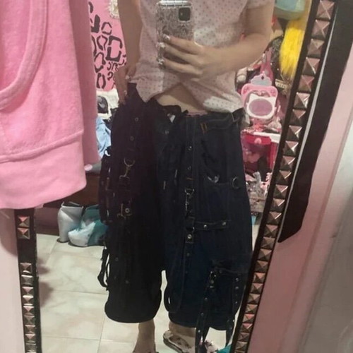 Tripp bondage style jeans unisex, convertible to jorts