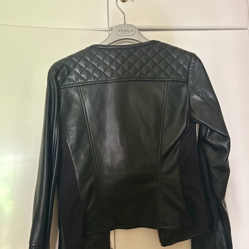 Leather jacket like new, black, size S