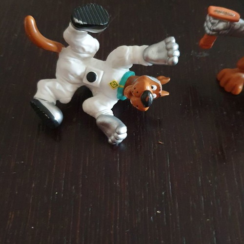 Scooby-Doo figures used, set of 2, 6 centimeters
