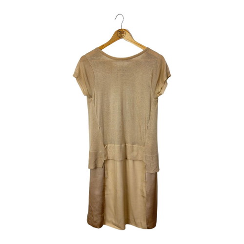 Multilayer knitted Schumacher dress used, beige, size M