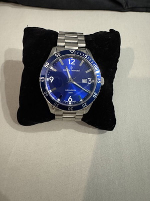 Claude Bernard Sporting Soul Aquarider ανδρικό ρολόι σαν καινούργιο, γκρι και μπλε
