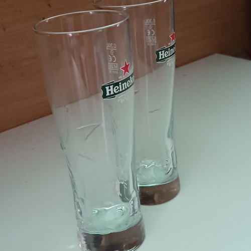 Ποτήρια μπύρας Heineken 0.3l πακέτο 2 καινούργια