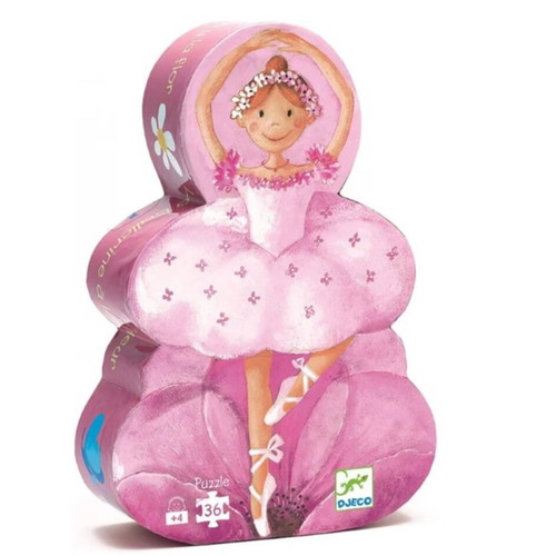 Djeco children's puzzle shaped box ballerina 36 pieces new