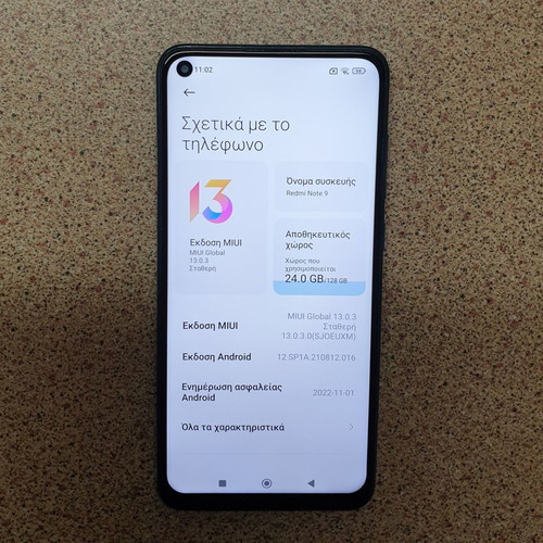 Redmi Note9 128GB 4+2GB Android smartphone like new, green