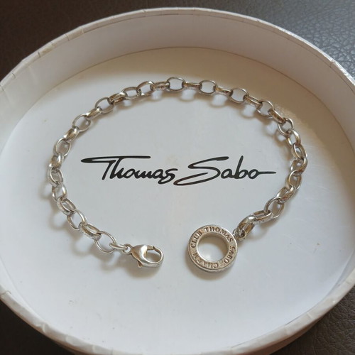 Thomas Sabo silver bracelet like new, 925 charm club