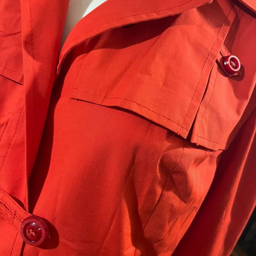 Cotton coat size M like new, red