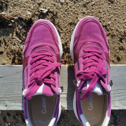 Gabor sneakers like new, size 40, pink suede leather