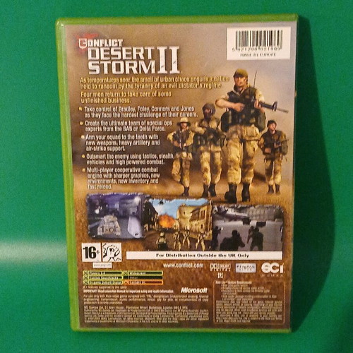 Conflict Desert Storm 2 Xbox Original like new