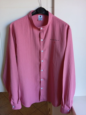 Norway men's shirt long sleeve coral, size L, new