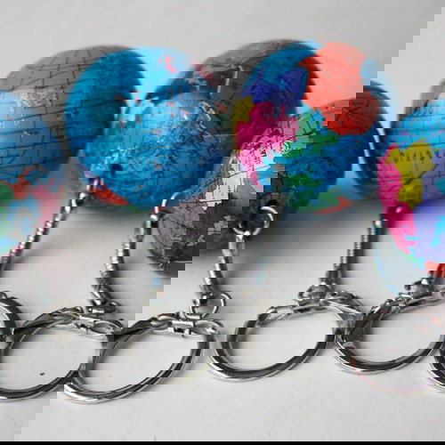 1x Vintage 80's Μεγάλο Μεταλλικό Μπρελόκ ΓΗ δεκαετίας '80 ! Καινούριο !