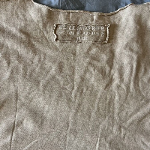 Collectiva Noir sleeveless crop top, beige, size M/L