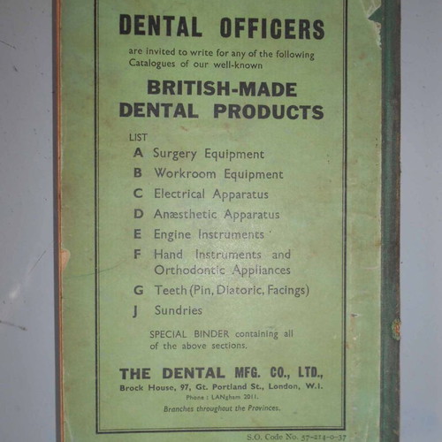 Old Book Standing Orders for Royal Army Medical Corps 1937 used