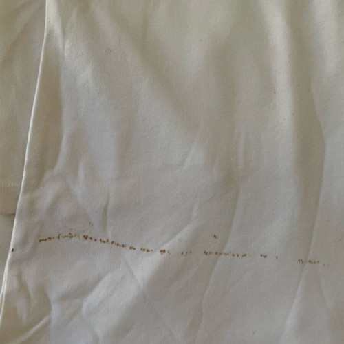 Long-sleeve blouse used, white, size XXXL