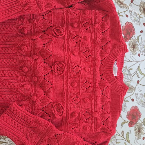 Zara soft sweater like new, size 140 cm, red
