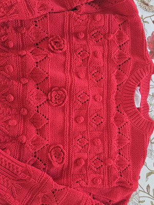 Zara soft sweater like new, size 140 cm, red