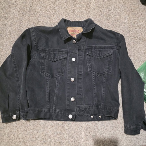 Big Stack black denim jacket like new