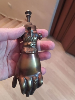 Bronze solid door knocker unused, excellent condition