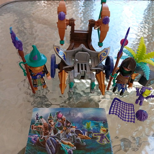 Playmobil Novelmore Monster Hunter Chariot 70748 like new