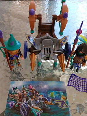 Playmobil Novelmore Monster Hunter Chariot 70748 like new