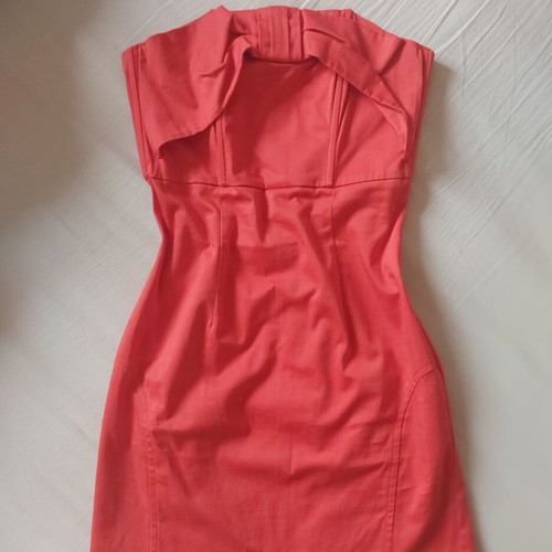 Mini red strapless dress H&M like new