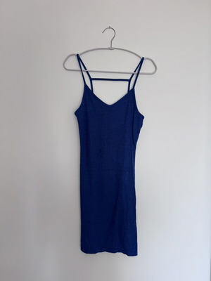 Topshop blue cotton dress size S like new