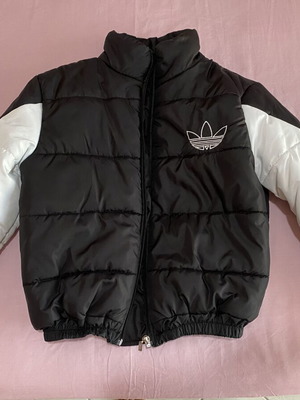 Adidas sports jacket black and white size small like new