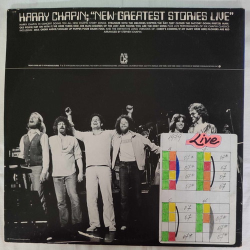 Harry Chapin Legends Of The Lost And Found double vinyl record used, rock