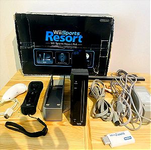 Console Wii Black - SD CARD 64GB με 10 Παιχνίδια & USB STICK 128GB με 25 Παιχνίδια