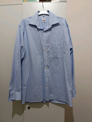Olymp AirCon men's shirt sky blue like new, size 40