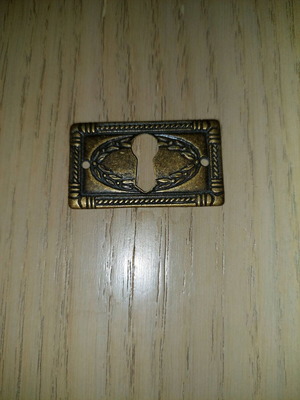Bronze decorative piece like new for wooden construction lock