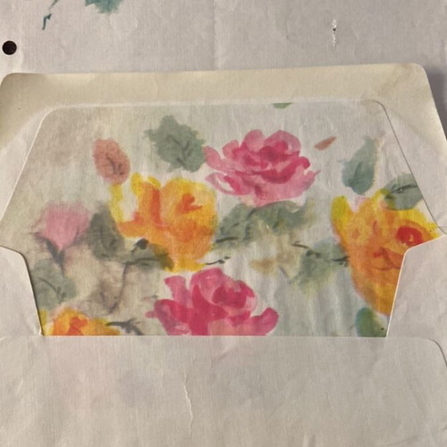 Vintage letter writing set with envelope