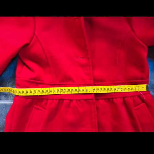 Red coat with satin lining like new
