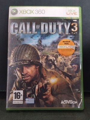 Call of Duty 3 Xbox 360 μεταχειρισμένο, τεσταρισμένο σε καλή κατάσταση