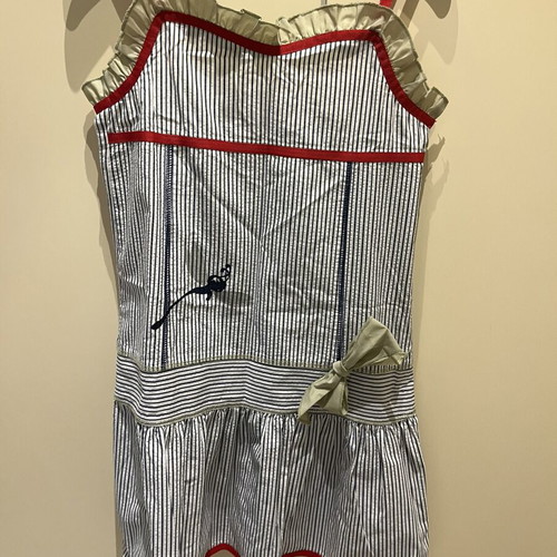 Sam 0-13 Girls' Dress size 14 like new, white with blue stripes