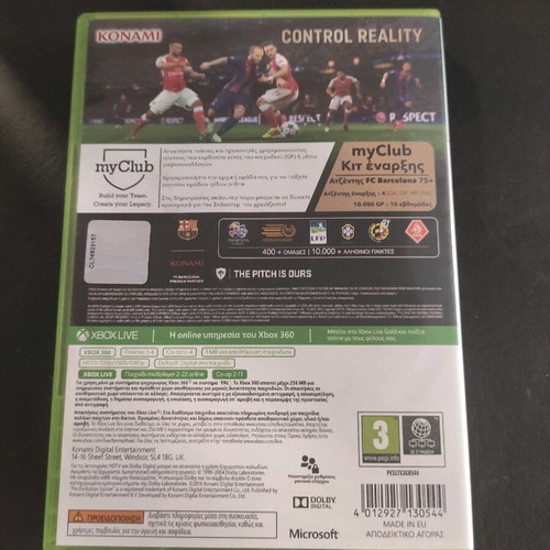 Xbox360 Pes2017 Pro Evolution Soccer video game like new