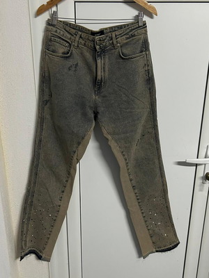 Vintage Represent W33 men's jeans like new, two-tone with paint details