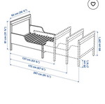 SUNDVIK Extendable Bed used