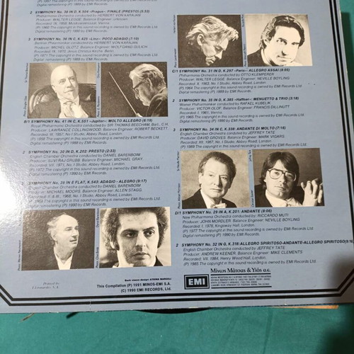 Mozart Edition Symphonies double LP like new, classical