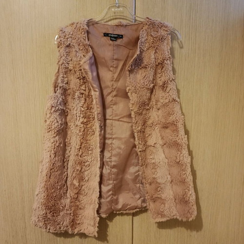 Attrattivo sleeveless fur vest pink like new size M