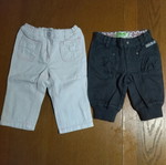 Set of branded baby pants for girl 6-9 months like new