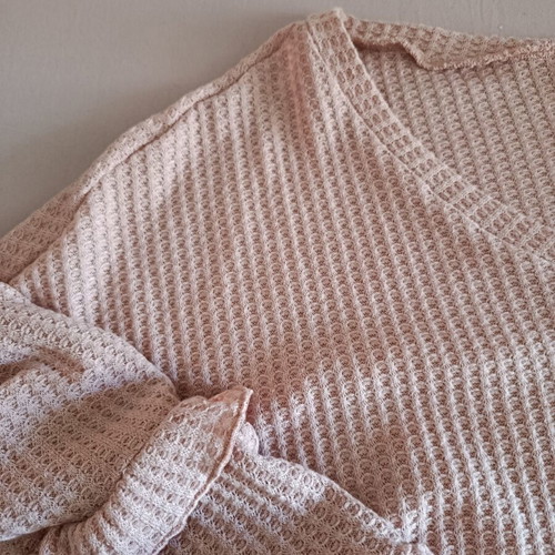 Shein pink women's blouse with unique sleeves like new, XL