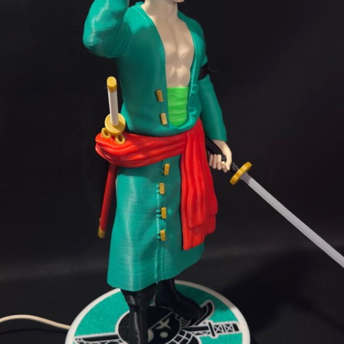Roronoa Zoro 3D printed figure new, 35 cm