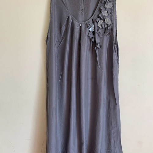 Trussardi dress size M used, airy gray with small defect