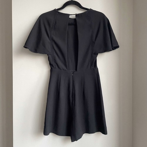 Women's jumpsuit Zara size S with open back like new, black