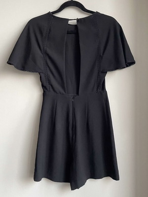 Women's jumpsuit Zara size S with open back like new, black
