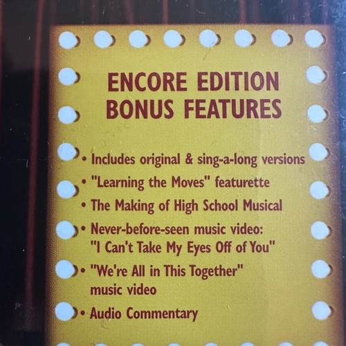 High School Musical movie pack 3 DVDs and 1 Blu-ray like new with subtitles
